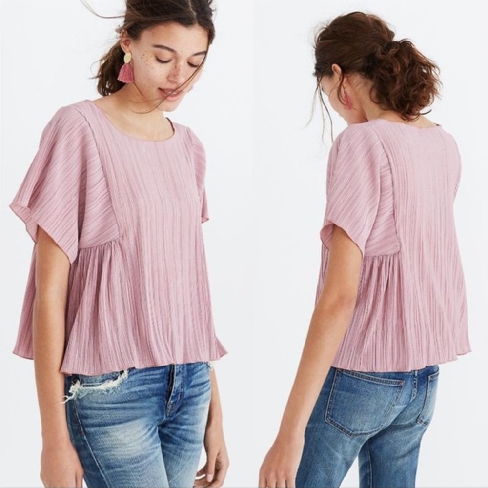 Madewell Micropleat Swingy Top